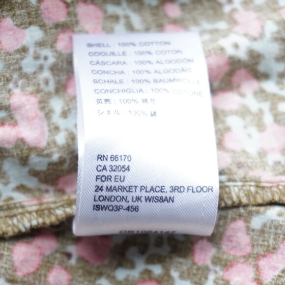 Free People Pennie Floral Print Puff Sleeve Summer Mini Dress‎ Boho Women S - Picture 8 of 10